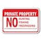 Signmission 18 in Height, 0.12 in Width, Aluminum, A-1218 No Hunting - PPHunting, A-1218 No Hunting - PPHunting A-1218 No Hunting - PPHunting - alternate 1